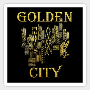 Golden City Design Magnet